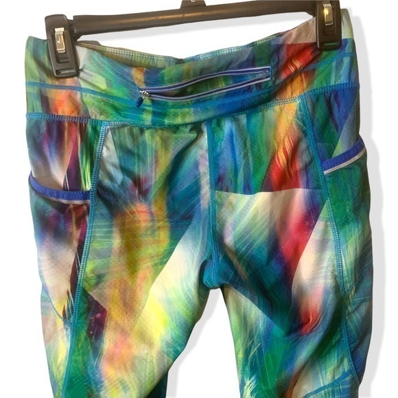 Athleta Tropea Dobby Be Knicker Women's Crop #228625 Pockets SMALL - Picture 6 of 8